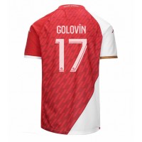 Fotbalové Dres AS Monaco Aleksandr Golovin #17 Domácí 2023-24 Krátký Rukáv